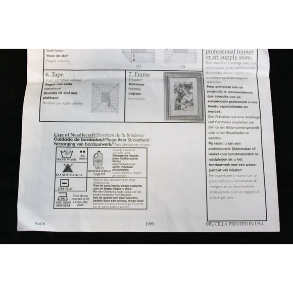 3 Pc Bucilla Magnolia's Pair Embroidery Flower Spring Linen Unfinished Fabric - Picture 16 of 16